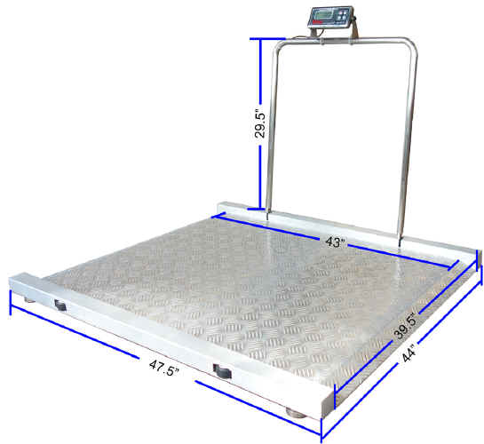 Platform Scale for Extra-Wide Wheelchair